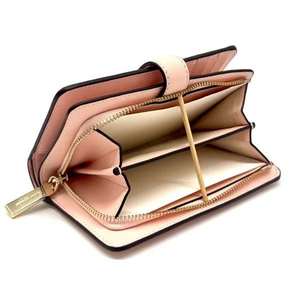 Kate Spade Leila Medium Compact Bifold Wallet Light Pink